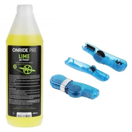 Комплект дегризер Onride Pro Lime 1000 мл + Мийка ланцюга