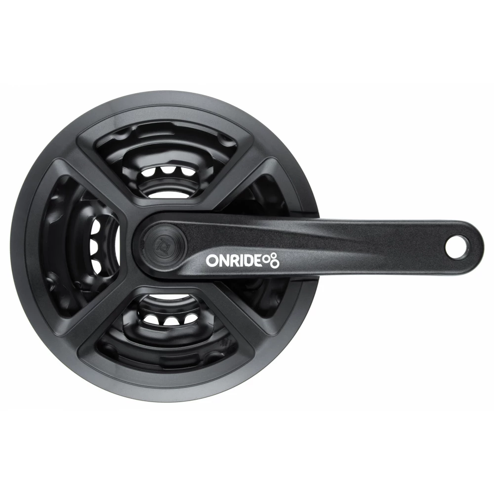 Комплект шатунів Onride Trio 820P, квадрат, 175 мм, 42-34-24T, 8-6 швидкостей, (конверт)