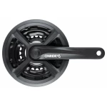 Комплект шатунів Onride Trio 820P, квадрат, 175 мм, 42-34-24T, 8-6 швидкостей, (конверт)