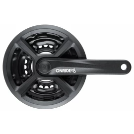 Комплект шатунів Onride Trio 820P, квадрат, 175 мм, 42-34-24T, 8-6 швидкостей, (конверт)