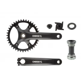 Шатуни Onride Solo Pro 1120, Hollowtech, 170 мм, 40Т, BCD 110 мм, на 11/10/9 шв