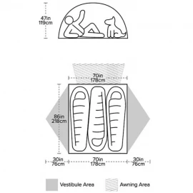 Палатка Big Agnes Salt Creek 3