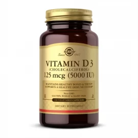 Витамин D3 Solgar Vitamin D3 (Cholecalciferol) 125 mcg (5,000 IU) - 240 vcaps