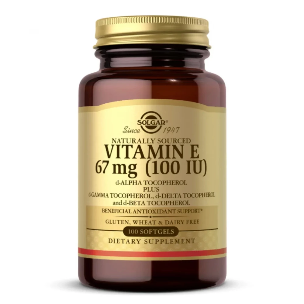 Витамин Е Solgar Vitamin E 67 mg (100 IU) Mixed — 100 softgels