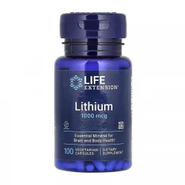 Литий Life Extension Lithium 1000 mcg — 100 caps