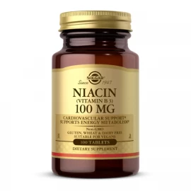 Ниацин Solgar Niacin (Vitamin B3) 100 mg - 100 tabs