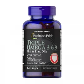 Омега 3-6-9 Puritan's Pride Triple Omega 3-6-9 Fish & Flax Oils - 120 softgels
