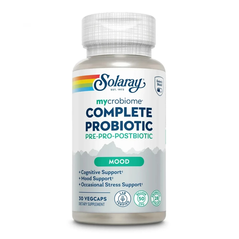 Пробіотик Solaray Mycrobiome Complete Probiotic Mood - 30 vcaps