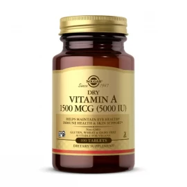 Вітамін A Solgar Dry Vitamin A 1500 mcg (5000 IU) — 100 tabs