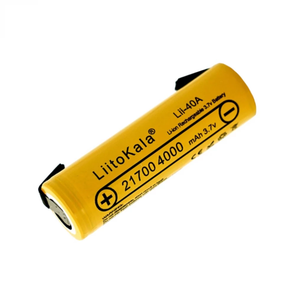 Акумулятор LiitoKala Lii-40A-N 21700 4000 mah battery