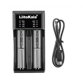 Зарядний пристрій LiitoKala Lii-C2, Ni-Mh/Li-ion/Li-Fe, Micro USB, LED