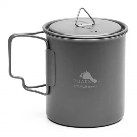 Кухоль Toaks Titanium 450 ml Cup with Lid Light (Ultralight version)